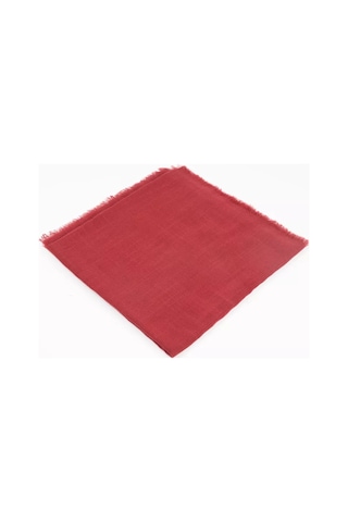 Flamlı Pamuklu Eşarp 96x96 Cm. Bordo Bordo