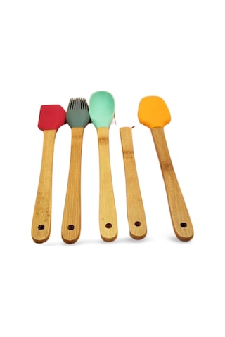 Tedar 5 Parça Silikon Kaşık Ve Servis Takımı 20 Cm Najmaddin 16234666