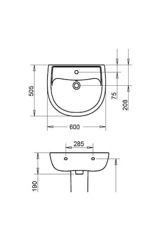 Turavit Alize Lavabo 60 CM