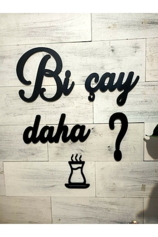 Pey Aksesuar Bi Çay Daha Mutfak Duvar Dekoru Tek Ebat