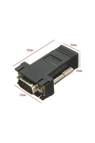 Rj45 Vga Ekleme Ek 30 Metre Uzatıcı Cat5/6 Monitör Extender - 2 Adet