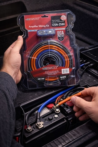 Amfi Kablo Seti 8ga Pro Kit Oto Ses Sistemi Tesisat Seti Rca Dahil