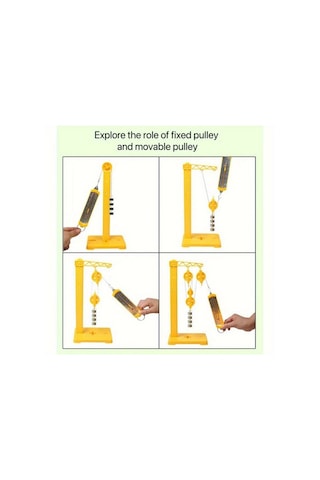 Willowhaven 1 Set Makara Takımı Fizik Deney Seti Mekanik Eğitim Ölçüm Aletleri Sarı Siyah