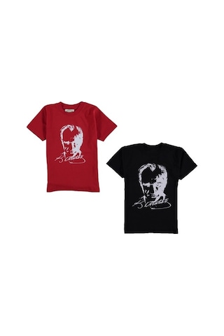 A.L.M Kids 23 Nisan Kız Çocuk Atatürk Imzalı Tişörtler (5-12 Yaş) 303547