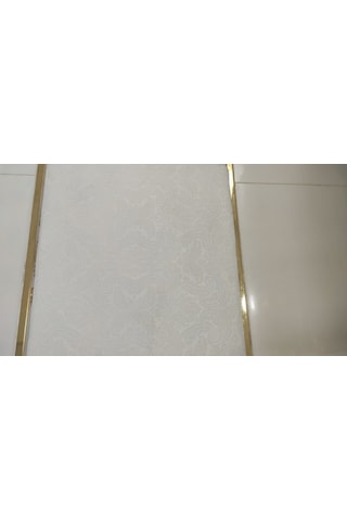 Gofraj Beyaz Banyo Halısı Klozet Takımı 3'Lü Set Beyaz