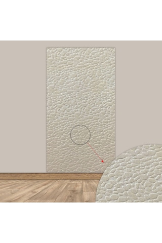 Tink 3d Kendinden Yapışkanlı Akustik Keçe Panel Leopar Desenli 52x98 Cm 10 Adet 5 M² Ekru