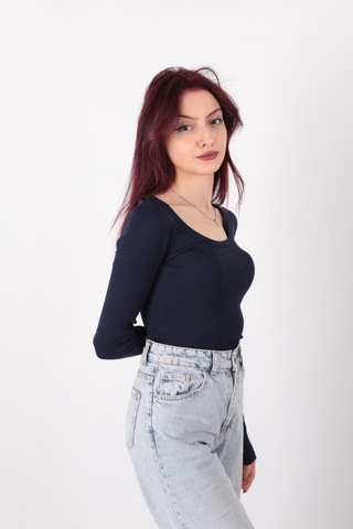 Busem W0011619 Kadın Bluz Lacivert