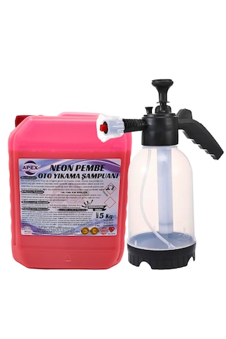 Pembe Köpük 5 Kg Ve Köpük Atan Pompa 2 Lt, Araç Köpükleme Seti - Oto Yıkama Süngeri