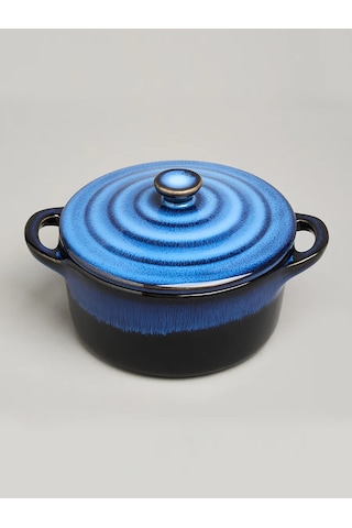 Agness Pişirme İçin "reactıve Blue" 600 Ml Kap Reactıve Blue Küçük Boy 600 Ml Fırın Kabı 451852847 Mavi