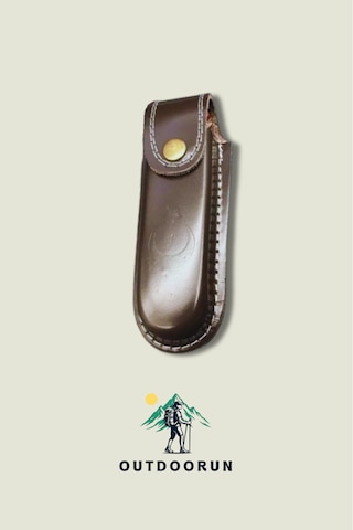 Outdoorun Kamp Türk Bayrak Desenli Kılıf - 15 Cm Kahverengi