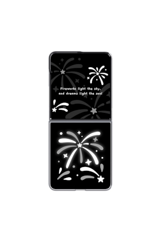 Samsung Galaxy Uyumlu Z Flip8 Flipsuit Kılıf (Fireworks)