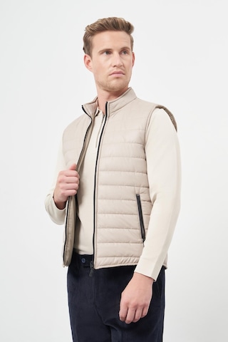 İmza Taş Rengi Kapitone Dik Yaka Düz Garnisiz-biyesiz Slim Fit Yelek 1009245151 Taş Rengi