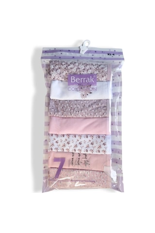 Berrak 11449-12 Kadın 7 Li Bato Külot Desen-12