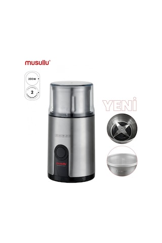 Musullu Kahve Ve Baharat Öğütücü 200w Gri
