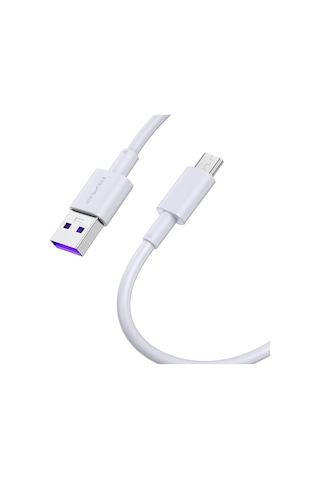 Awei Cl-77m 5a Usb'den Micro Usb Arayüzüne Akıllı Hızlı Şarj Tpe Veri Kablosu, Kablo Uzunluğu: 1m Beyaz