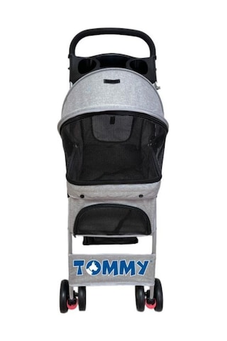 Tommy Evcil Hayvan Arabası 80.5x45.5x101 Cm Gri Max 15 Kg