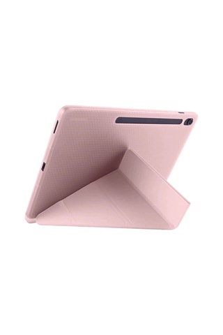 İpad Uyumlu Pro 11 2024 Kılıf Kalemlikli Hugo Tablet Kılıfı - Rose Gold