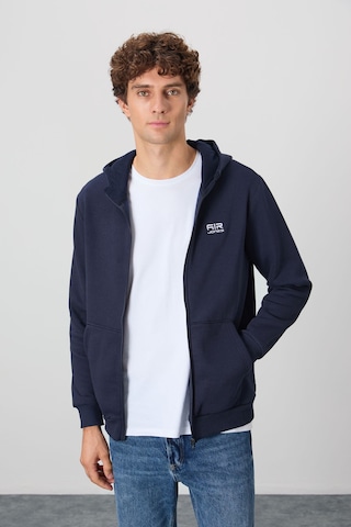 Air Jones Tommy Life Hector Lacivert Şardonlu Erkek Sweatshirt - 88139 Lacivert