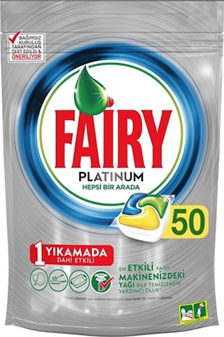 Fairy Platinum Limon 50 Adet Bulaşık Makinesi Kapsülü