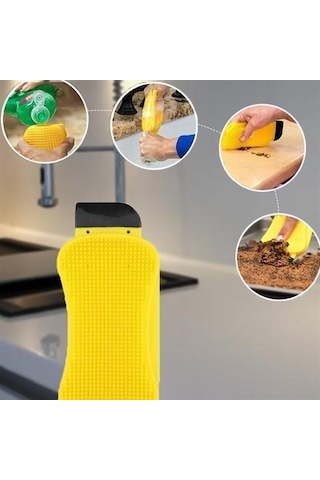 Zmc Bilişim Çok Fonksiyonlu Deterjan Hazneli Pratik Bulaşık Yıkama Fırçası