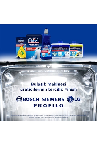 Finish Bulaşık Makinesi Parlatıcı 400 ML+ Makine Temizleyici Sıvı 250 ml