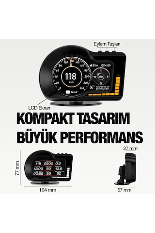 F15 HUD OBD OBD2 Dijital Kilometre RPM Su Sıcaklığı Basınç Hararet Araç Veri Ekranı Head Up Display F15 HUD OBD OBD2 Dijital Kilometre RPM Su Sıcaklığı Basınç Hararet Araç Veri Ekranı Head Up Display
