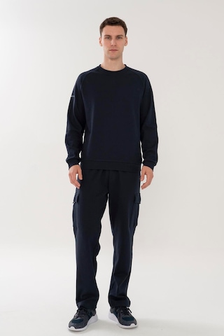 Maraton Regular Erkek Bisiklet Yaka Lacivert- Sweatshirt Lacivert-