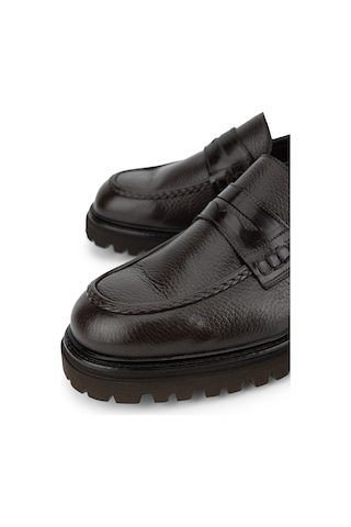 Tamer Tanca Erkek Hakiki Deri Kahverengi Loafer Ayakkabı 342 9901 Erk Ayk Sk26-27 Kahve Acma/gyk