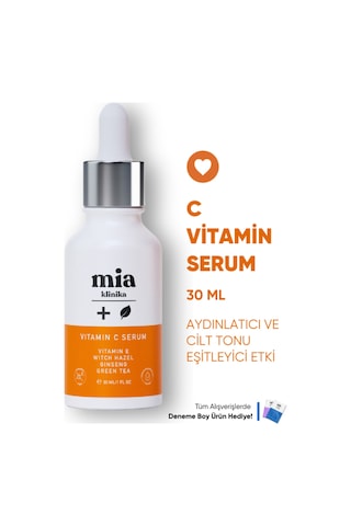 Mia Klinika Cilt Aydınlatıcı Vitamin C Serum 30 ML