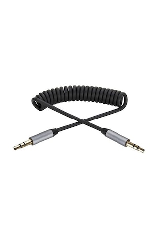 Griffin Spiral Araç Ses Aktarım Kablosu Aux Kablo 2/3Mm-Siyah