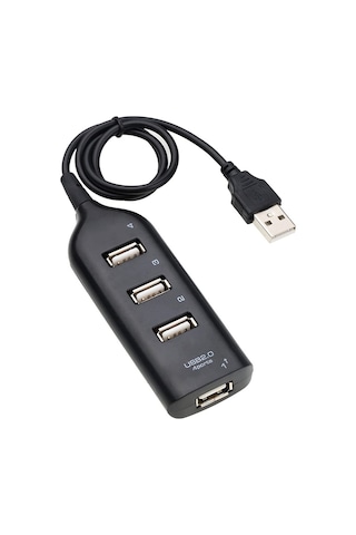 Hi-speed Hub Adaptör Usb Hub Mini Usb 2.0 Pc Dizüstü Bilgisayar Dizüstü Bilgisayar Alıcı Bilgisayar Periferikleri Aksesuarları Renk: Siyah İçin
