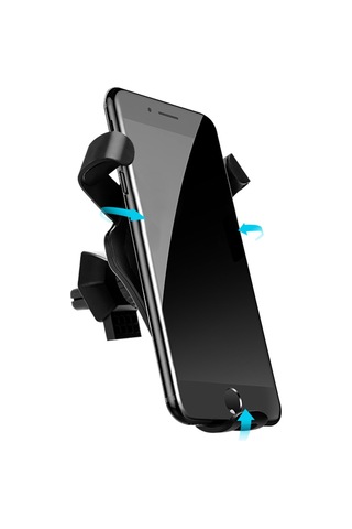 Yunboo Araç İçin Hızlı Şarjlı Qi Kablosuz Telefon Tutucu - 360 Dönebilir