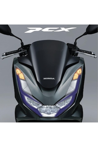 Honda Pcx Ön Far Kaşı Tasarımı Şeffaf Sticker Lacivert