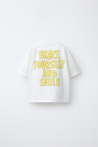Magu Kız Çocuk Pamuklu Beyaz Karakter Baskılı T-shirt Şort Takım Çok Renkli