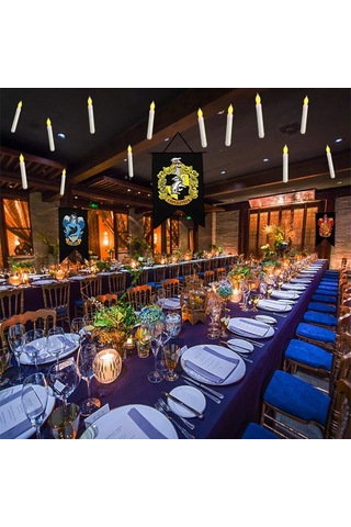 Mufunye Harry Potter Temalı 12'li Led Asılı Mum Seti, Parti Ve Dekorasyon İçin Güvenli Ve Uzun Ömürlü