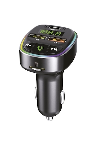 Özel Üretim Uzun Yol Cihaz Dolumu Araç İçi Transmitter Usb Tf Kart Mikrofon G17 Siyah 18w