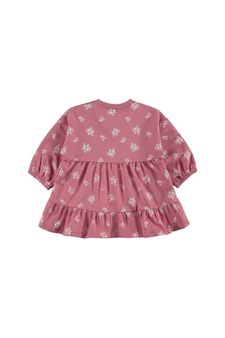 Civil Baby Çiçek Empirme Basic 6-18 Ay Elbise - Pembe GÜL KURUSU