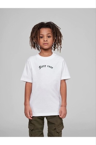 Vinevesta Çocuk Unisex Baskılı T-shirt - Beyaz Çok Renkli