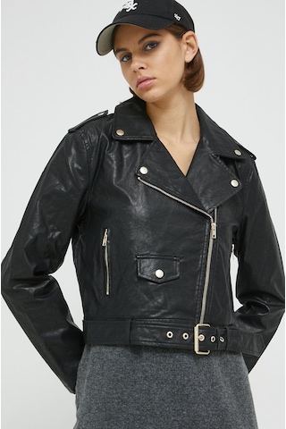 Only Kadın Deri Ceket Onlcmila Faux Leath Biker Jacket - 15265315 001