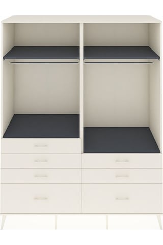 Kronos Gardrop 4 Raflı 7 Çekmeceli 2 Askılı 176x59x221 Aytaşı-antrasit/aytaşı Antrasit/aytaşı