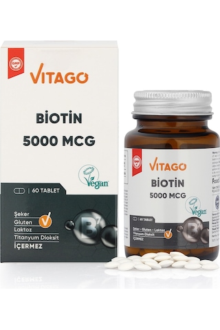 Vitago Premium Biotin 5000 Mcg 60 Tablet