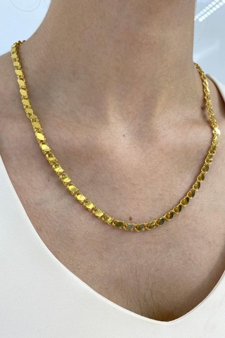 Zümrüt Sarraf 14 Ayar Altın Pullu Zincir Kolye 10 G 38096468