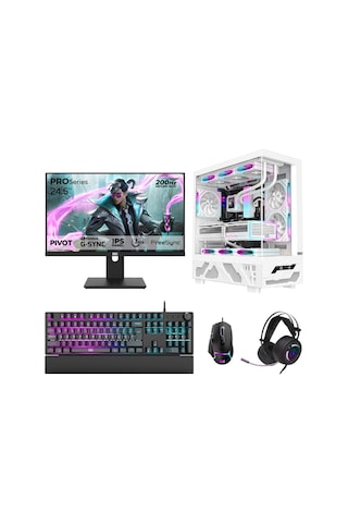 Dragos DRX7717 R7-5700X 32 GB 1 TB NVMe SSD 16 GB RTX5060Ti 24.5" Free Dos Masaüstü Oyuncu Bilgisayarı
