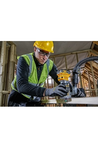 Dewalt DCW604N 18V XR Kömürsüz 8 MM Çift Tabanlı Freze Aküsüz