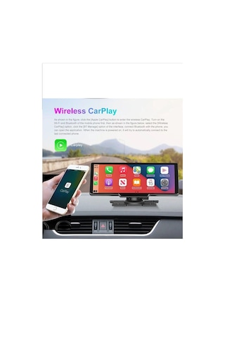 9,05 Inç 2.5k Quad Hd Wifi Carplay Ön Arka Araç Kamerası İkisi Bir Arada Set Ios Android Navigasyon