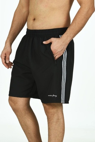 Enrıco Ferry Erkek Yanları Şerit Büyük Beden Deniz Şortu Edy2373B