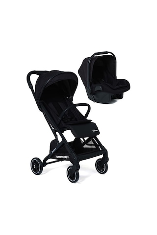 Tommybaby Quantum Kabin Travel Bebek Arabası Kabin Boy Bebek Arabası Pedli Katlanabilir Yağmurluk Hediye