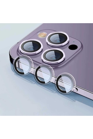Kilifone - Apple Uyumlu iPhone 14 Pro - Kamera Lens Koruyucu Cl-07 - Şeffaf