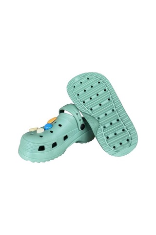 Kız Çocuk Yüksek Taban Taşlı Sandalet Su Yeşili-su Yeşili Su Yeşili