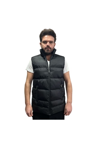 Sportive Erkek Yelek Siyah